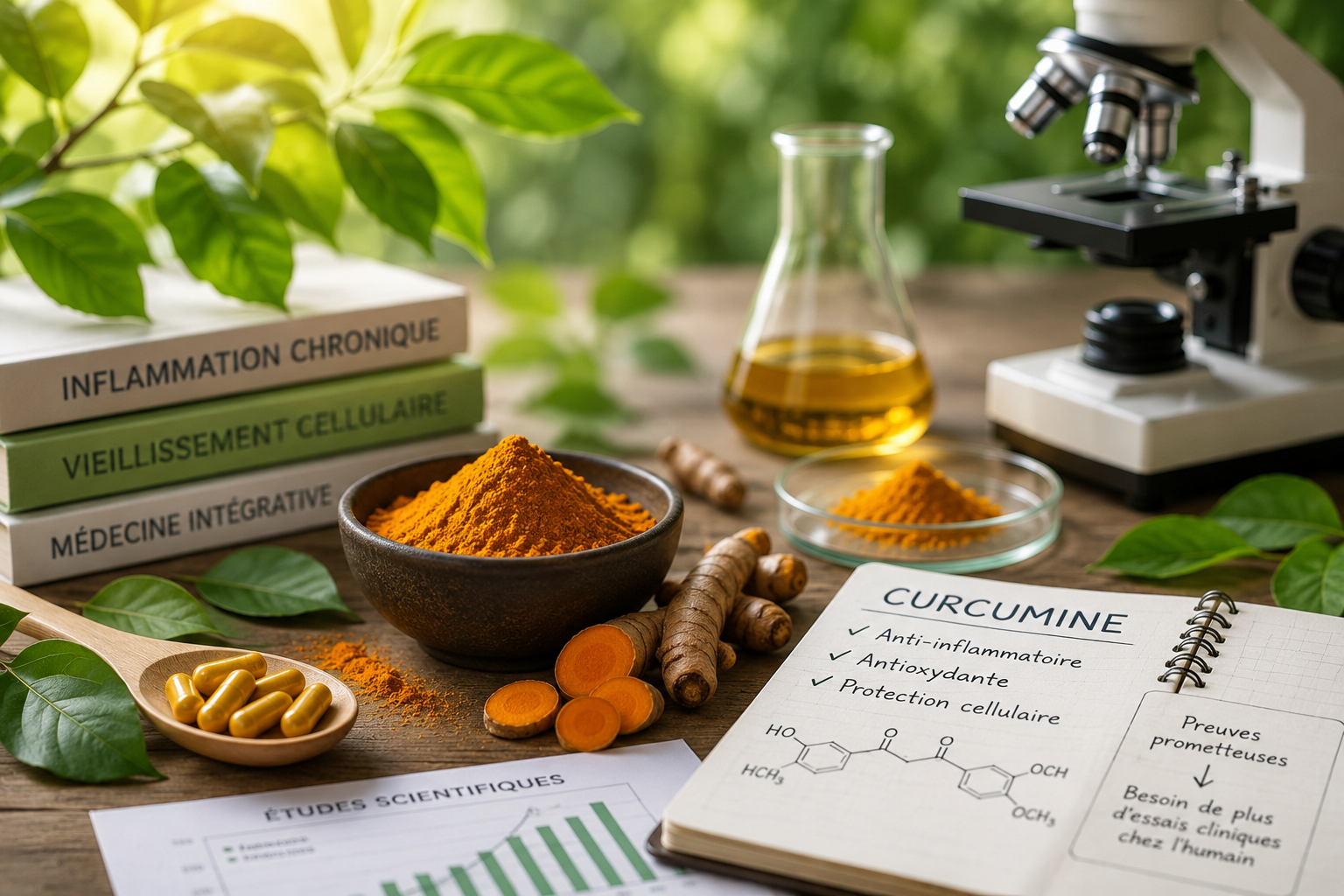 Curcumine, curcuma et études scientifiques sur l'inflammation chronique